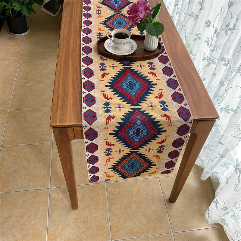 Bohemian Geometric Pattern Table Runner