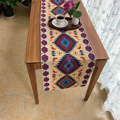 Bohemian Geometric Pattern Table Runner