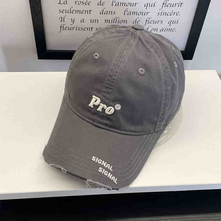 Women's Casual Distressed Embroidered Baseball Cap Kalsten
