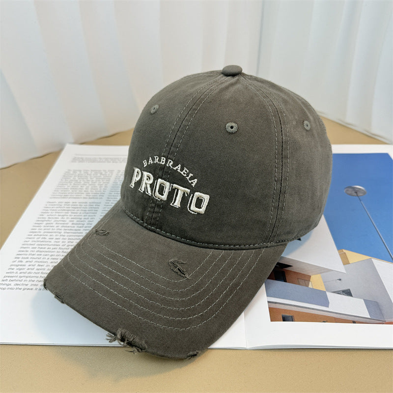 Men's Vintage-Inspired Distressed Baseball Cap Kalsten