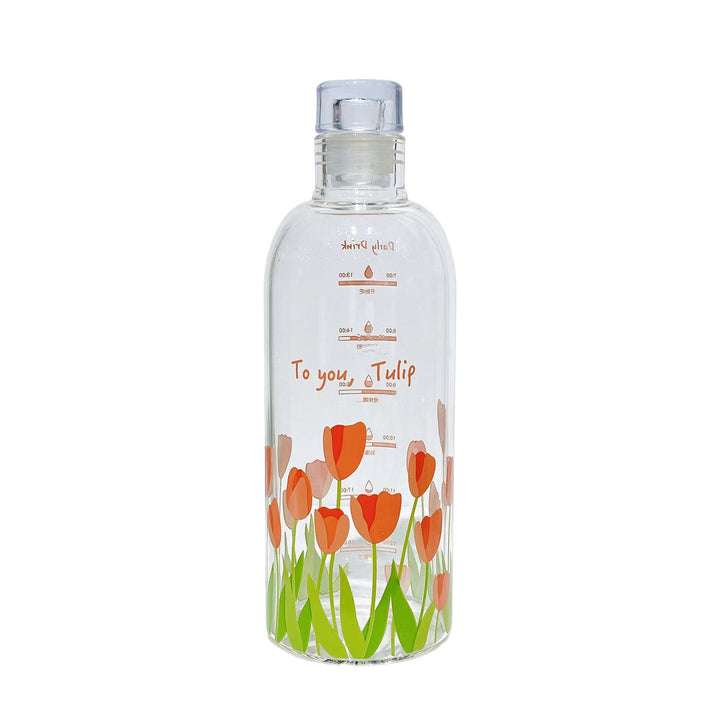 Women's water bottle with practical time marker Kalsten