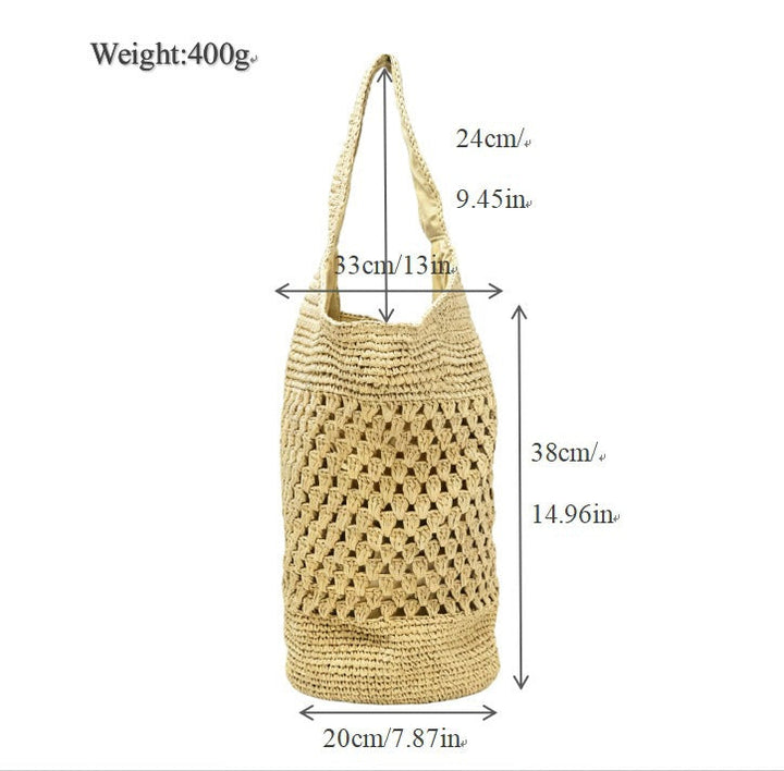 Handbag with Knitted Design Kalsten
