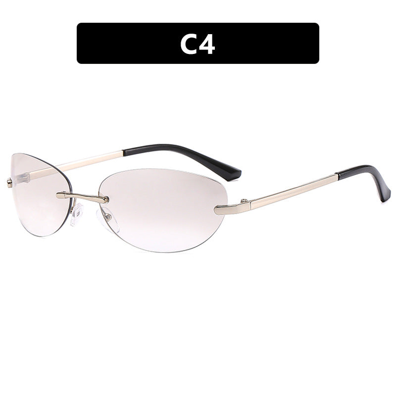 Women's Fashion Cat-Eye Sunglasses with Narrow Metal Frame and Polarized Lenses Kalsten