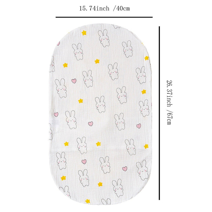 Cotton Muslin Crib Mattress Protector kalsten
