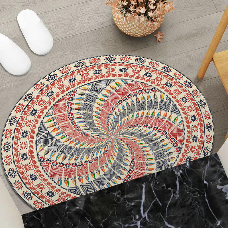 Round Geometric Area Mat Kalsten