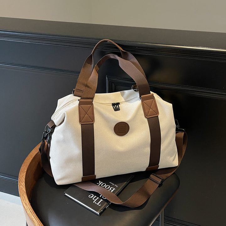 Sporty Duffel Bag With Multiple Compartments And Adjustable Shoulder Strap Kalsten