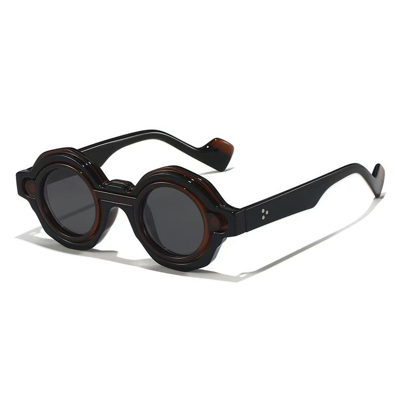 Ladies fashionable sunglasses with unique round design Kalsten