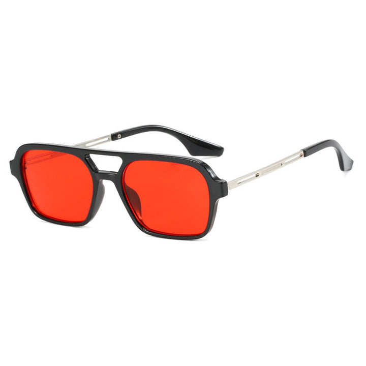 Women's striking square sunglasses with transparent frame Kalsten