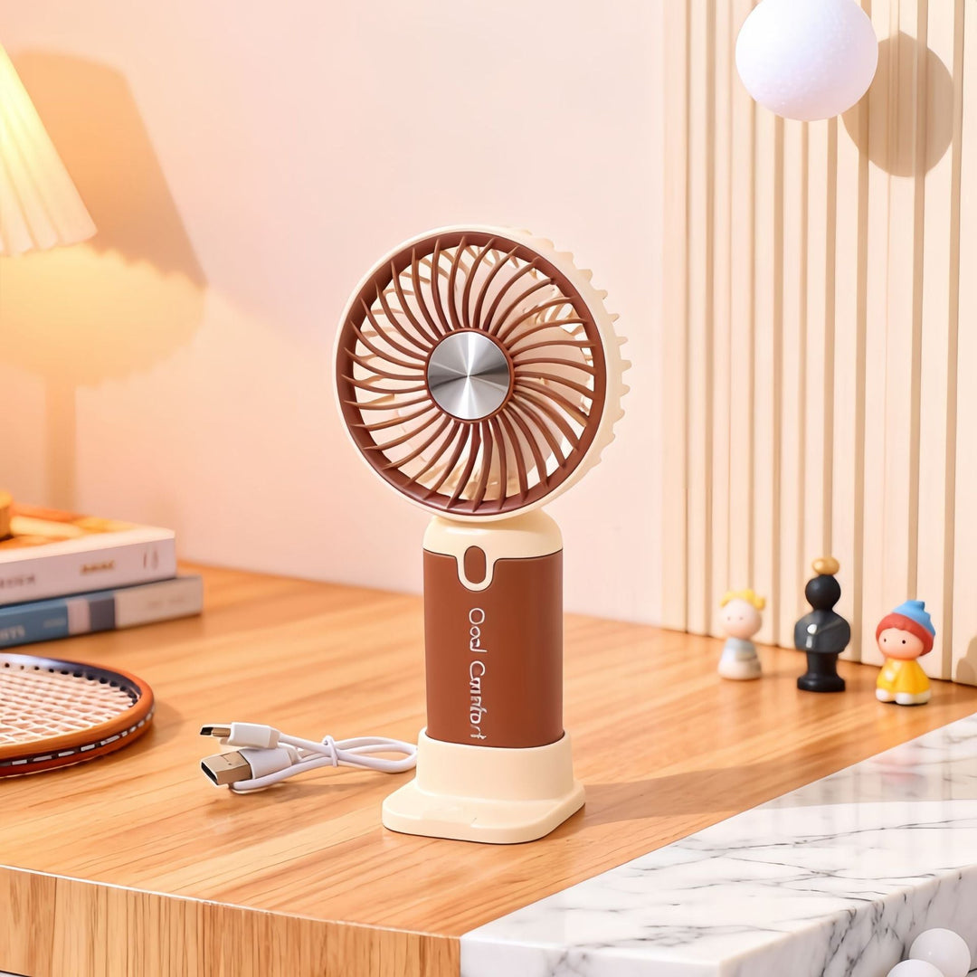 Women's Portable Hand Fan with USB Charging Function Kalsten