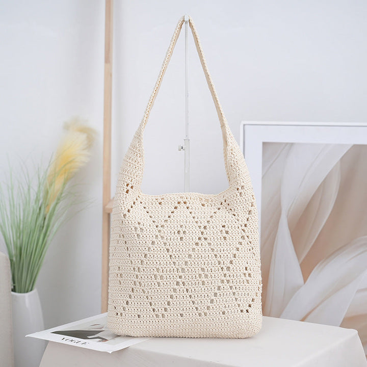 Handcrafted straw shoulder bag Kalsten