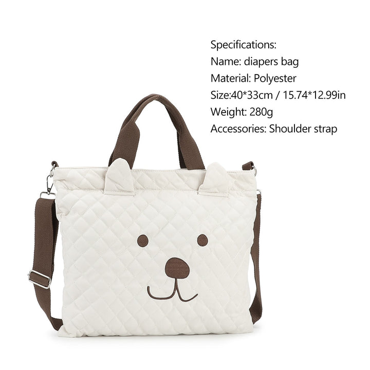 Teddy Bear Motif Tote Bag Kalsten