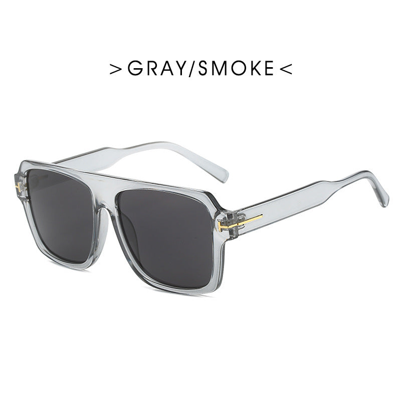 Women's square sunglasses with stylish, transparent frame Kalsten