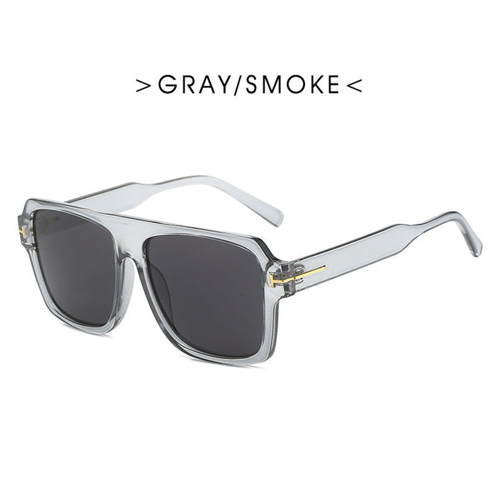 Women's square sunglasses with stylish, transparent frame Kalsten