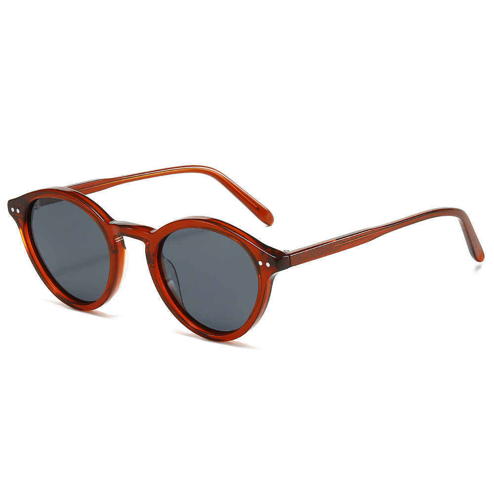 Women's fashionable sunglasses with trendy round lenses and stylish frame Kalsten