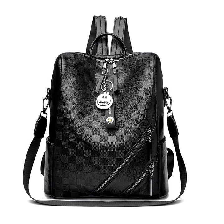 Checkered Pattern Stylish Backpack Kalsten