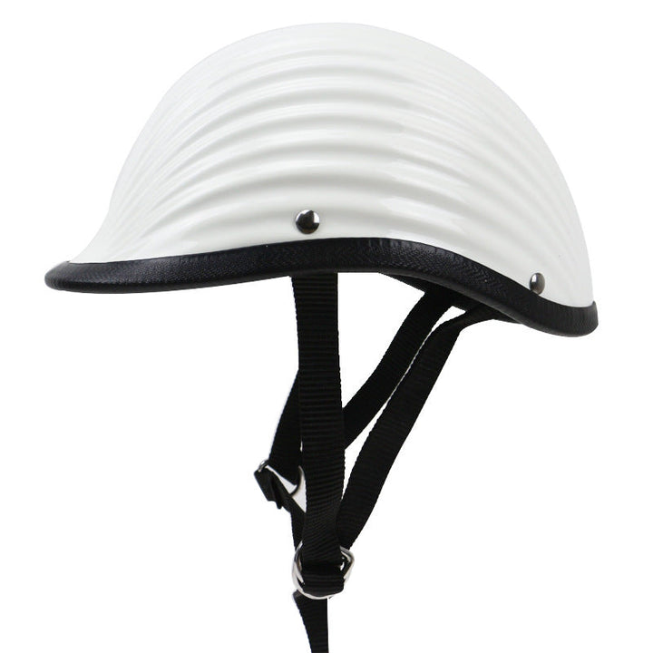 Classic Ribbed Motorcycle Helmet Kalsten