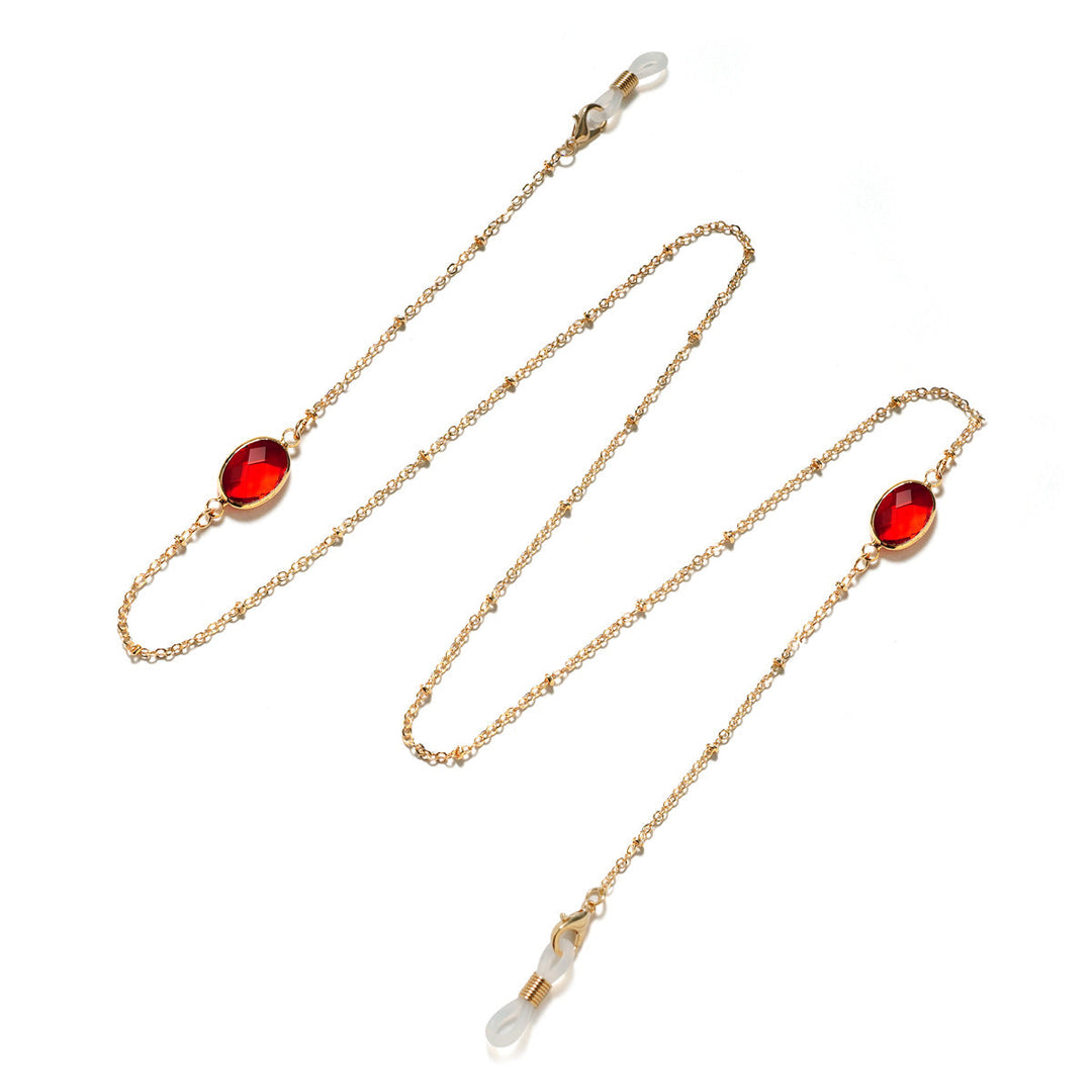 Elegant Gemstone-Embellished Eyewear Holder kalsten