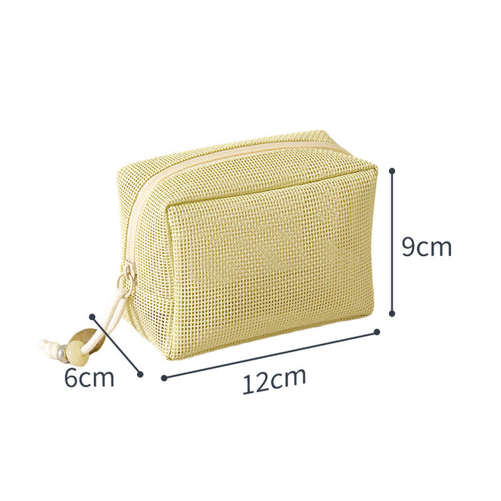Mesh Zippered Toiletry Pouch Kalsten