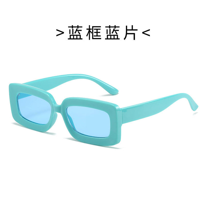 Women's Fashion Turtle Sunglasses with Rectangular Frame and Gradient Lenses Kalsten