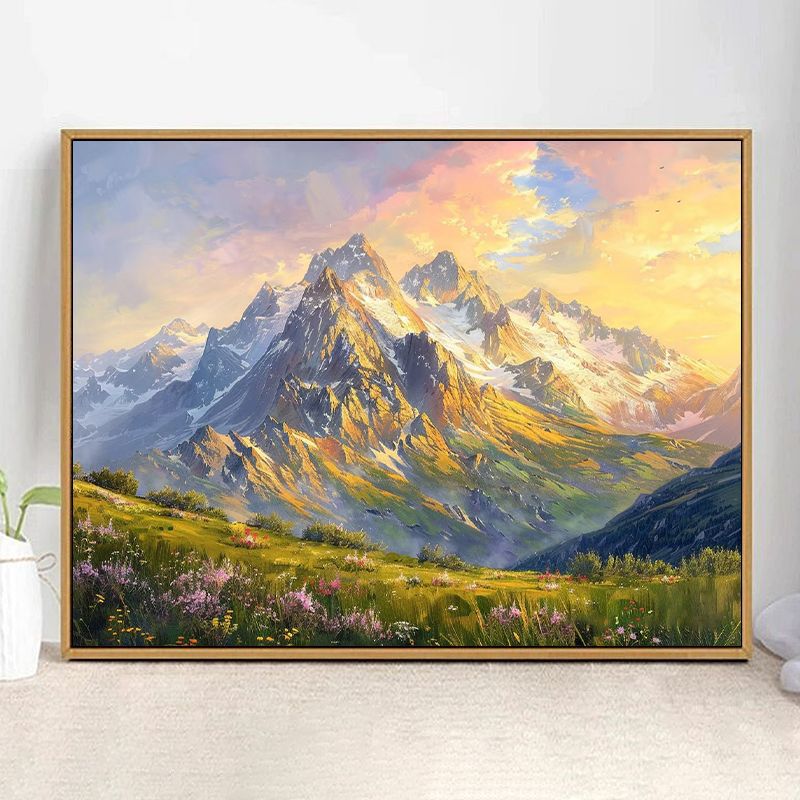 Majestic Mountain Landscape Art Print Kalsten