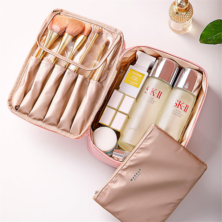 Dual Compartment Travel Makeup Organizer Kalsten