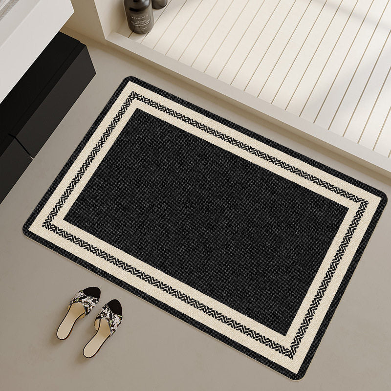 Stylish Geometric Patterned Bath Runner Kalsten