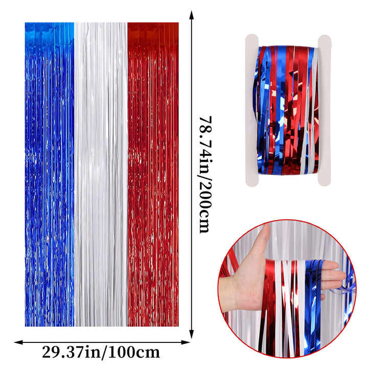 Unisex nan Pappteller Set with patriotic star stripe motif and convenient plate size Kalsten
