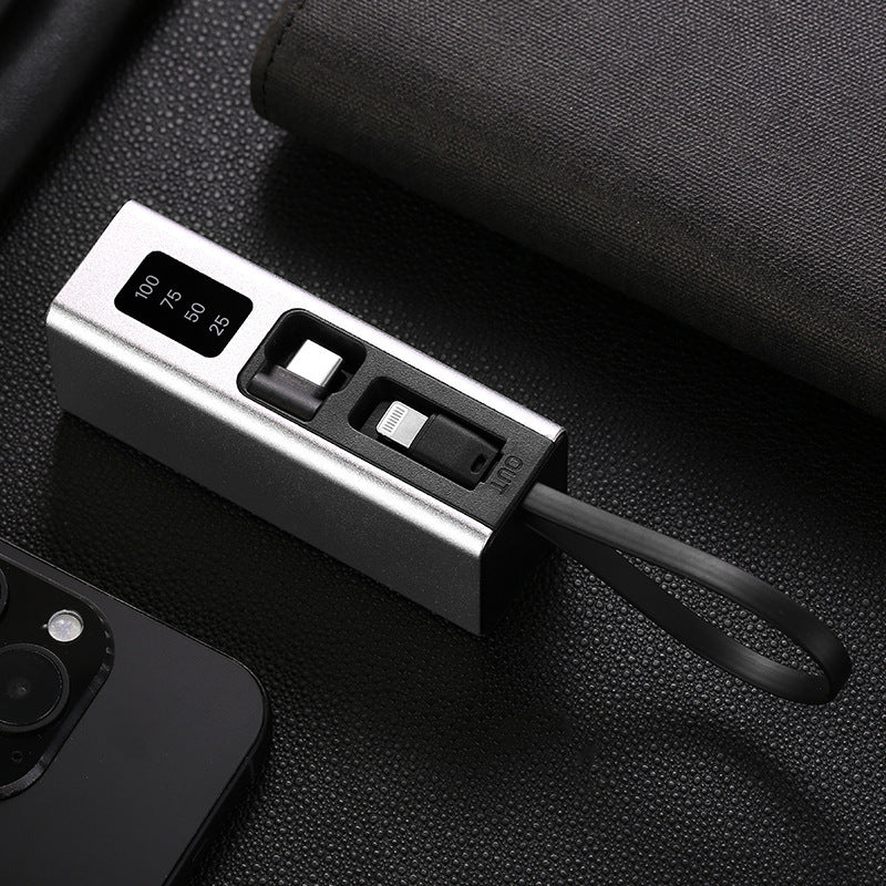 Multifunctional charger with integrated USB cable and LED display Kalsten