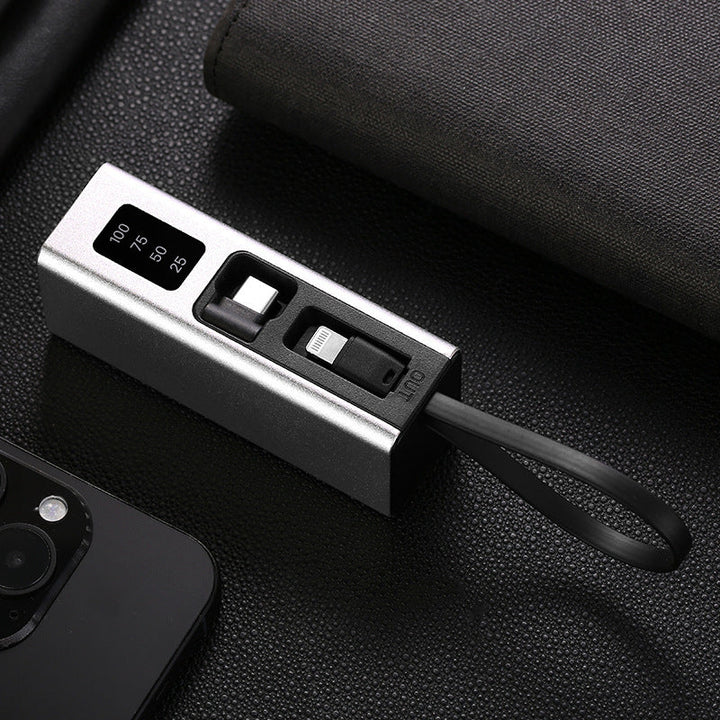 Multifunctional charger with integrated USB cable and LED display Kalsten