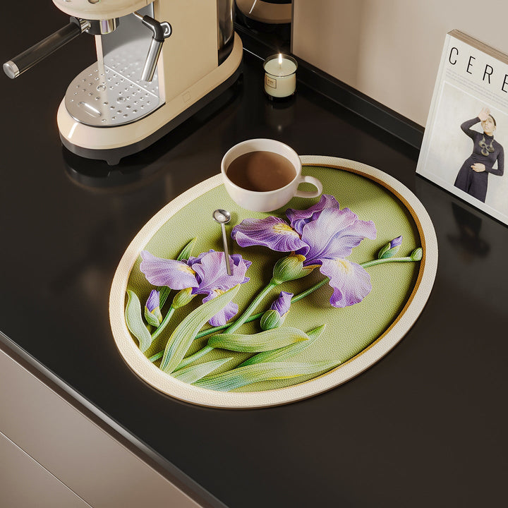Decorative Floral Kitchen Mat Kalsten