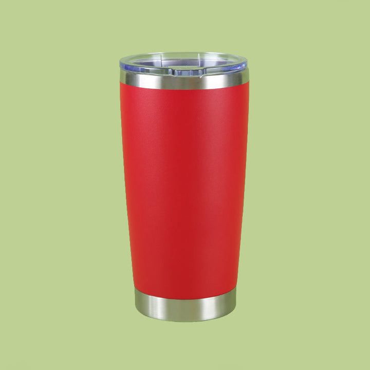 Stainless Steel Tall Slim Thermal Travel Tumbler With Spill-Resistant Clear Slider Lid