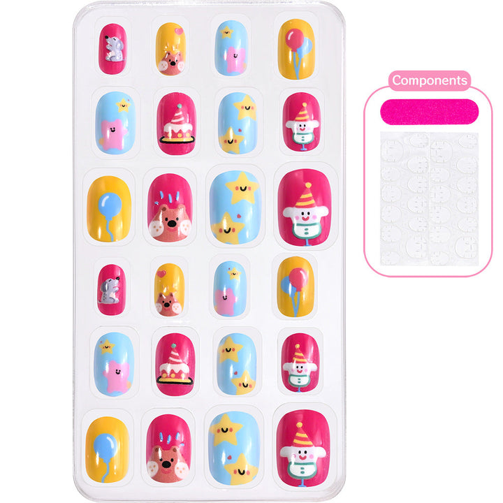 Themed Summer Beach Nail Art Press-On Nails Kalsten