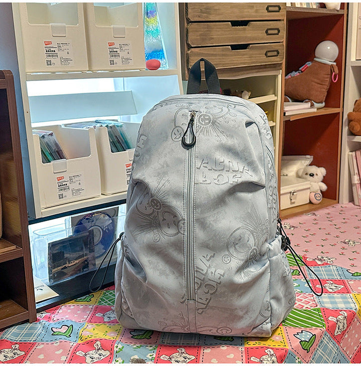 Graphic Print Casual School Backpack