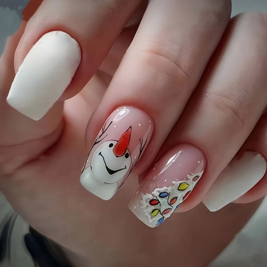Festive Winter Nail Art Acalora