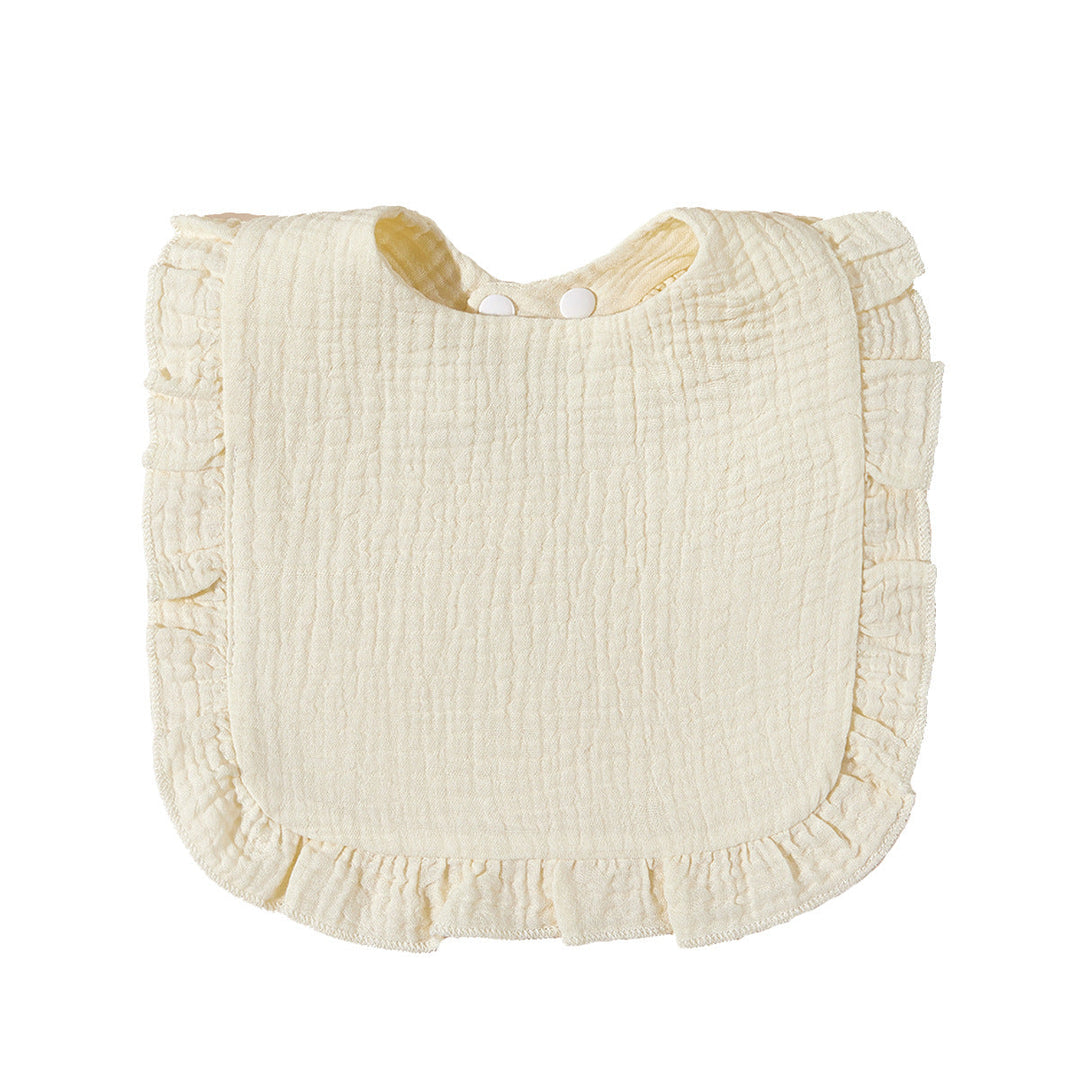Soft Ruffled Muslin Baby Bib kalsten