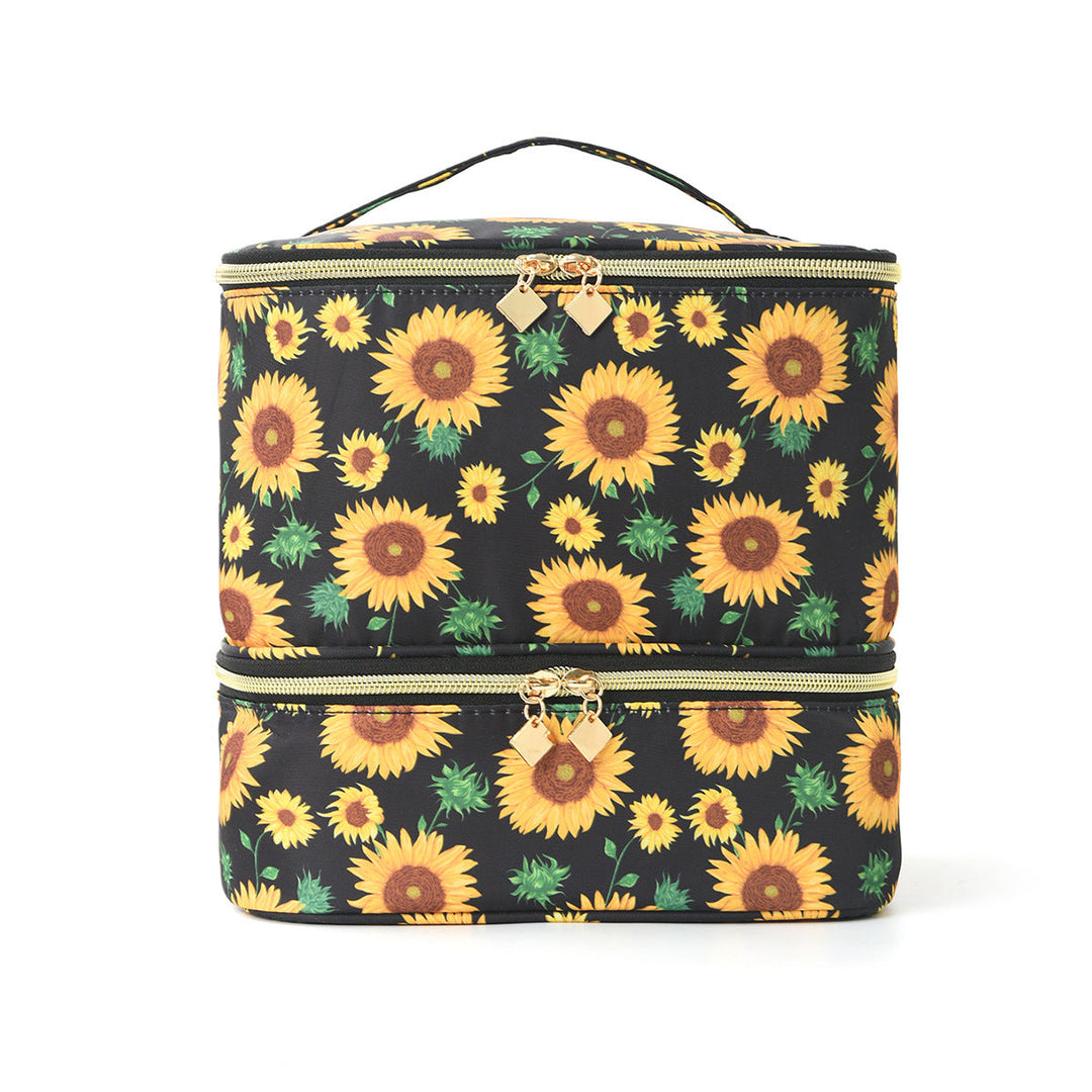 Cosmetic storage bag with two separate compartments Kalsten