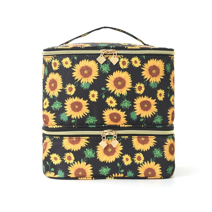 Cosmetic storage bag with two separate compartments Kalsten