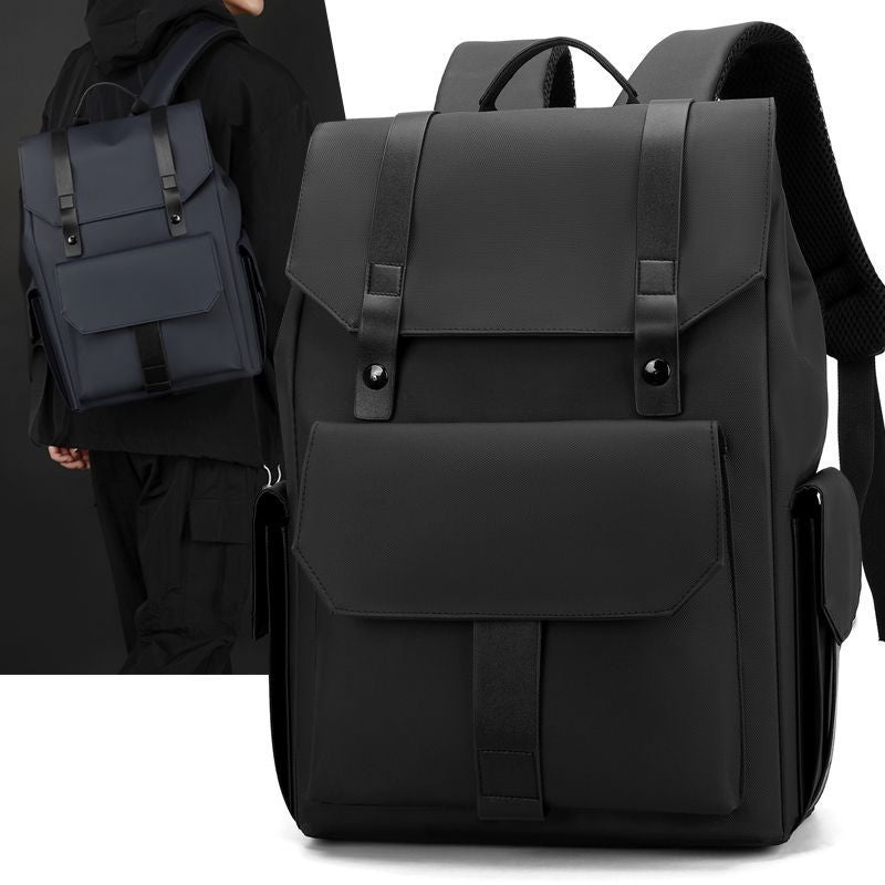 Elegant backpack with numerous compartments and reinforced back Kalsten