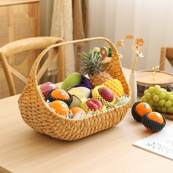 Unisex Handwoven Shopping Basket with Ergonomic Design Kalsten