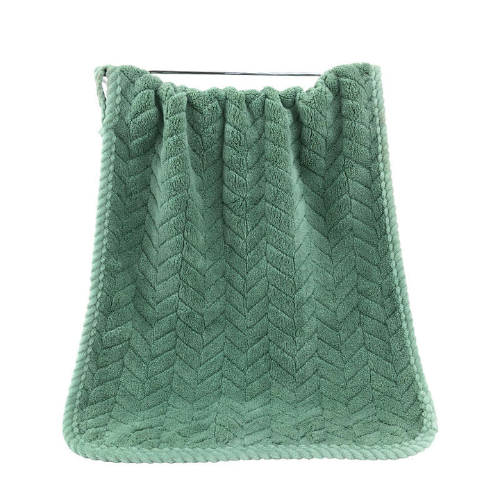 Cozy Terry Bath Blanket with Modern Zigzag Pattern Kalsten