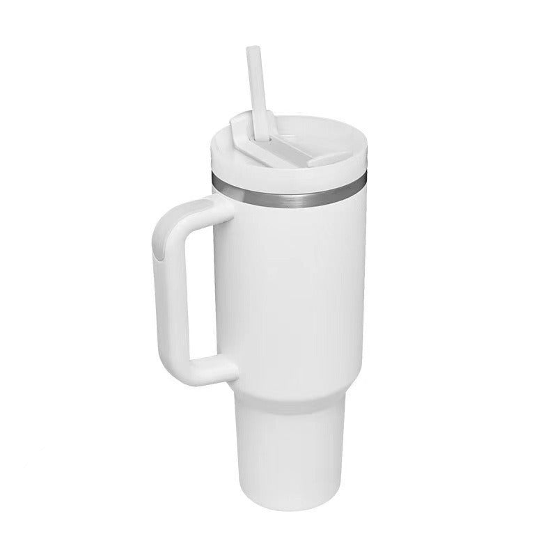 Ladies Insulated Mug with practical handling and integrated straw Kalsten