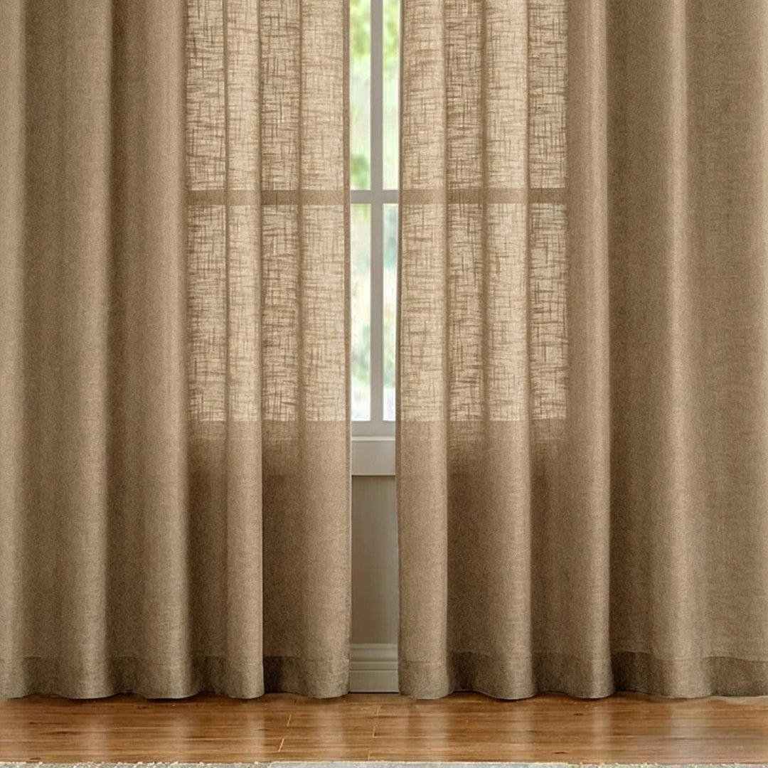 Sheer Linen Window Curtains Kalsten