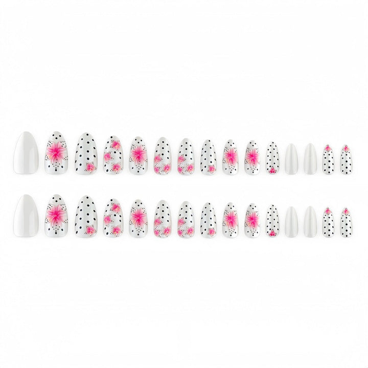 Premium Artificial Nails with 3D Flower Design Kalsten