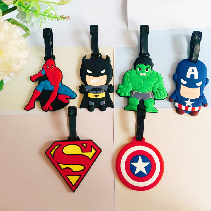 Unisex Silicone Superhero-Themed Luggage Tag Kalsten