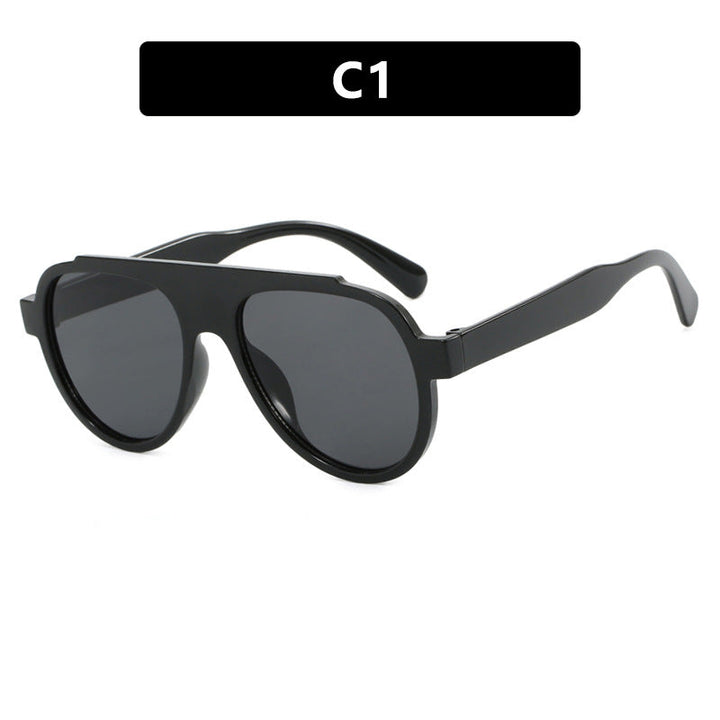 Women Vintage-Style Sunglasses with Elegant Plastic Frame in Leopard Pattern Kalsten