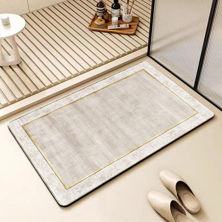 Non-Slip Geometric Pattern Bathroom Mat Kalsten