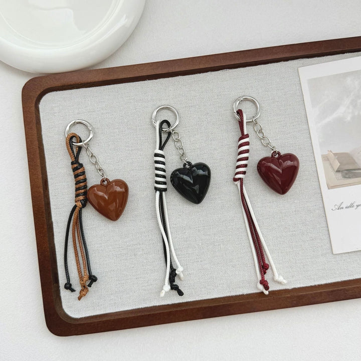 Heart-Shaped Charm Keychain Kalsten