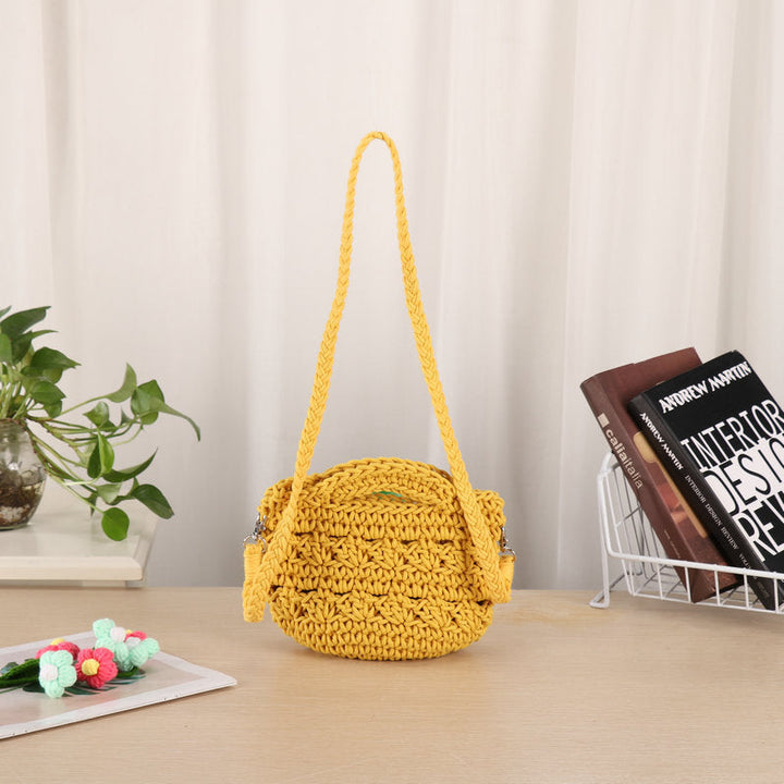 Handcrafted shoulder bag with unique knit design Kalsten