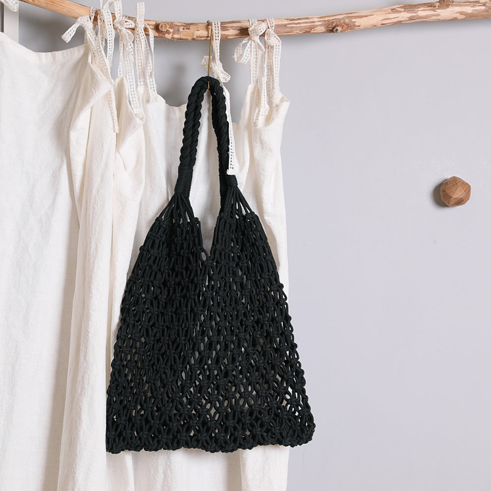 Handcrafted net shopping bag Kalsten