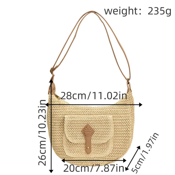 Shoulder bag with leather accents Kalsten